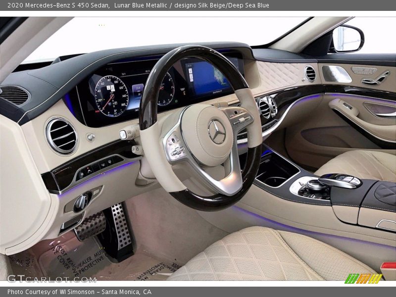  2020 S 450 Sedan designo Silk Beige/Deep Sea Blue Interior