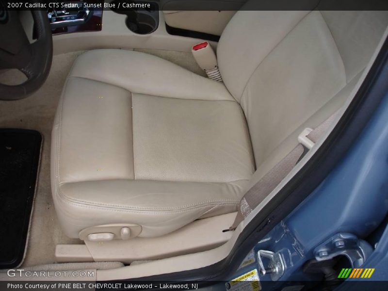 Sunset Blue / Cashmere 2007 Cadillac CTS Sedan