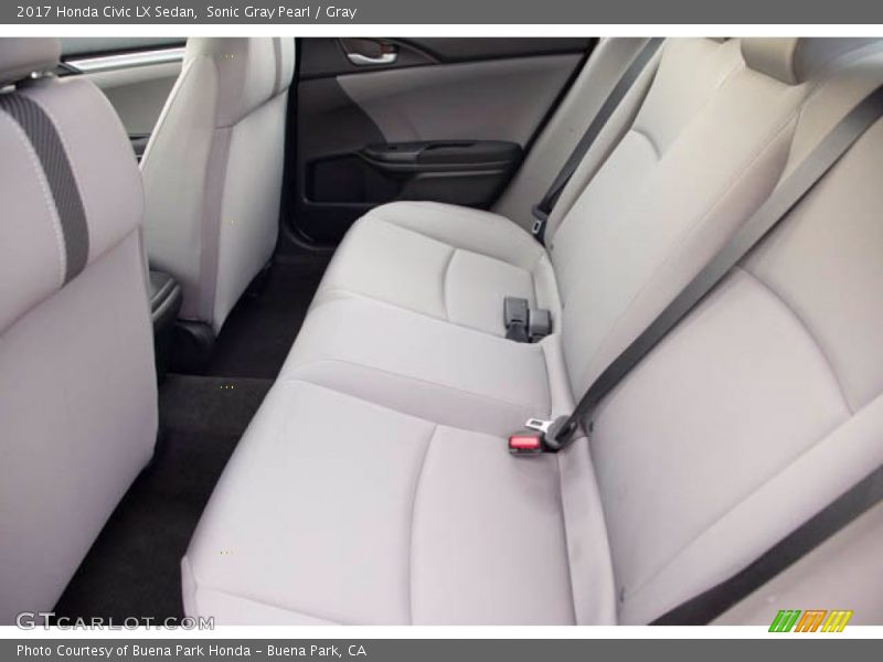 Sonic Gray Pearl / Gray 2017 Honda Civic LX Sedan