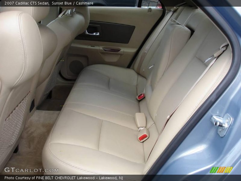 Sunset Blue / Cashmere 2007 Cadillac CTS Sedan