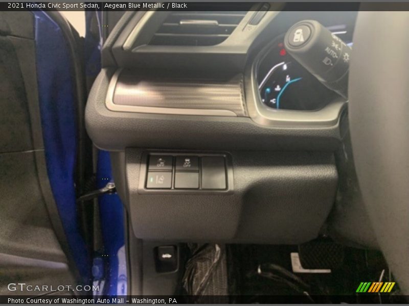 Aegean Blue Metallic / Black 2021 Honda Civic Sport Sedan