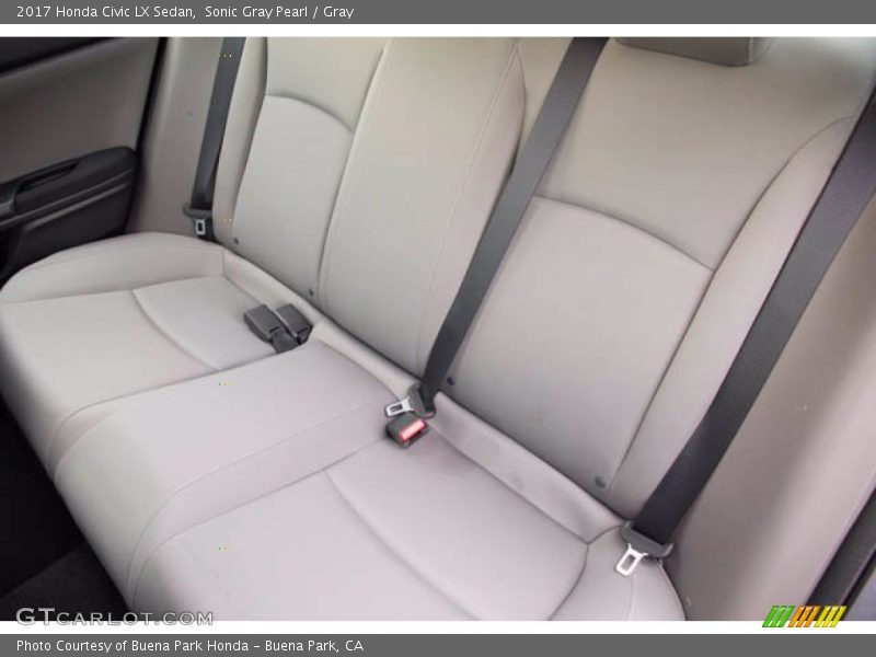Sonic Gray Pearl / Gray 2017 Honda Civic LX Sedan