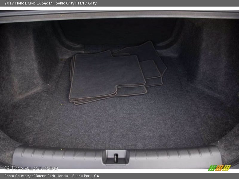 Sonic Gray Pearl / Gray 2017 Honda Civic LX Sedan