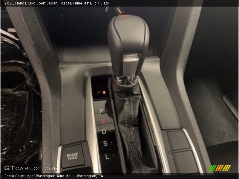 Aegean Blue Metallic / Black 2021 Honda Civic Sport Sedan