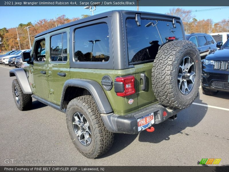 Sarge Green / Dark Saddle/Black 2021 Jeep Wrangler Unlimited Rubicon 4x4