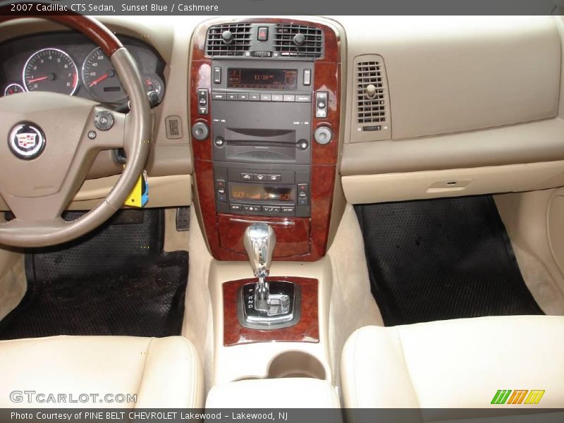 Sunset Blue / Cashmere 2007 Cadillac CTS Sedan