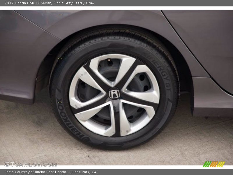 Sonic Gray Pearl / Gray 2017 Honda Civic LX Sedan