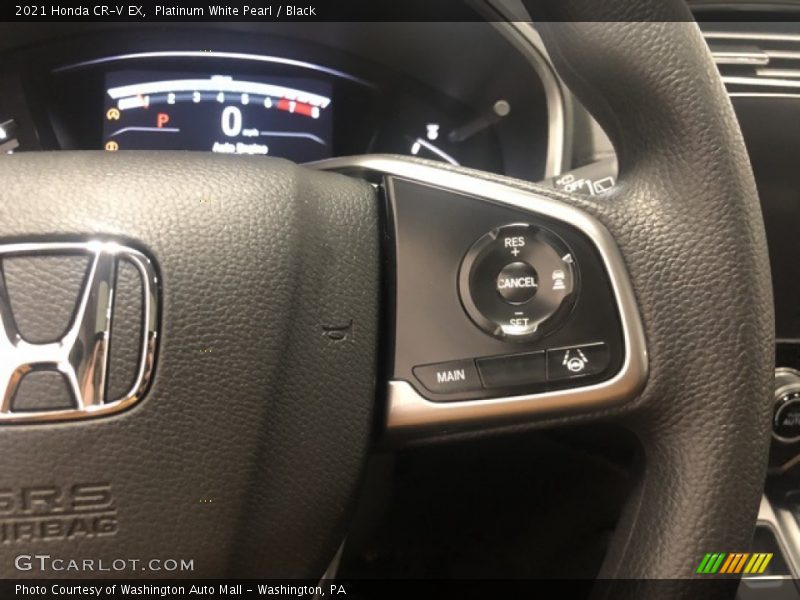 Platinum White Pearl / Black 2021 Honda CR-V EX