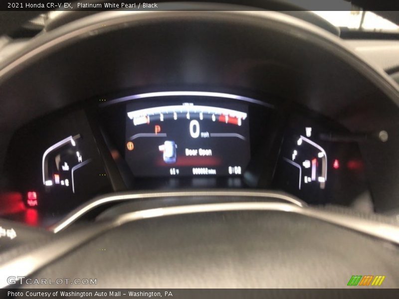 Platinum White Pearl / Black 2021 Honda CR-V EX