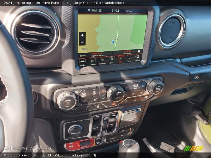 Navigation of 2021 Wrangler Unlimited Rubicon 4x4
