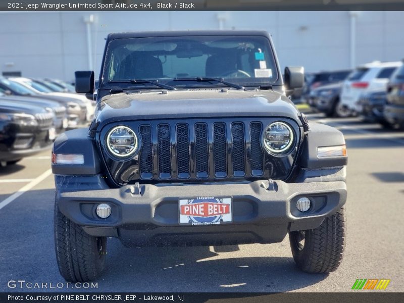 Black / Black 2021 Jeep Wrangler Unlimited Sport Altitude 4x4