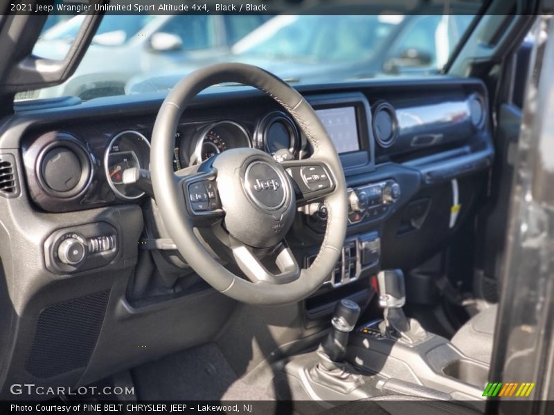 Black / Black 2021 Jeep Wrangler Unlimited Sport Altitude 4x4