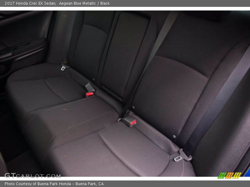 Aegean Blue Metallic / Black 2017 Honda Civic EX Sedan