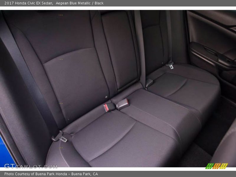 Aegean Blue Metallic / Black 2017 Honda Civic EX Sedan