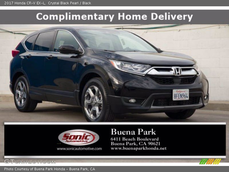 Crystal Black Pearl / Black 2017 Honda CR-V EX-L