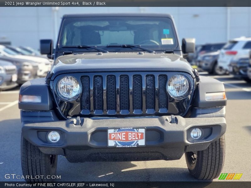 Black / Black 2021 Jeep Wrangler Unlimited Sport 4x4