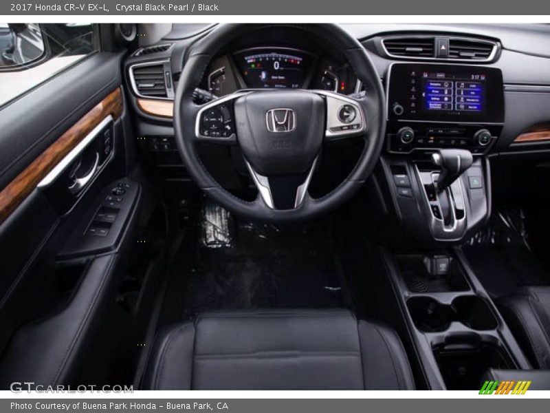 Crystal Black Pearl / Black 2017 Honda CR-V EX-L