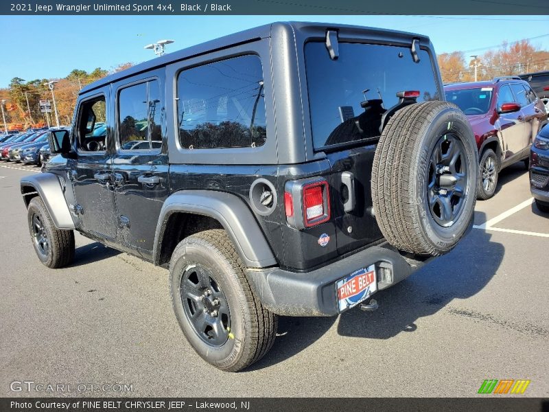 Black / Black 2021 Jeep Wrangler Unlimited Sport 4x4