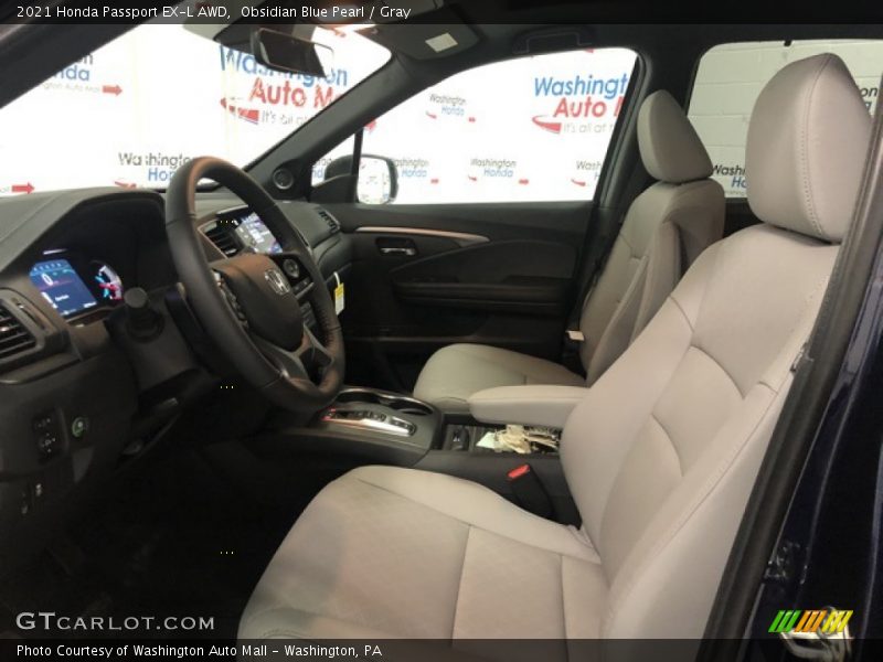 Obsidian Blue Pearl / Gray 2021 Honda Passport EX-L AWD