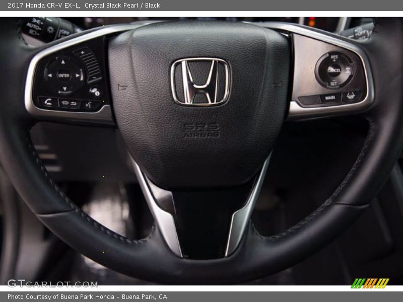 Crystal Black Pearl / Black 2017 Honda CR-V EX-L