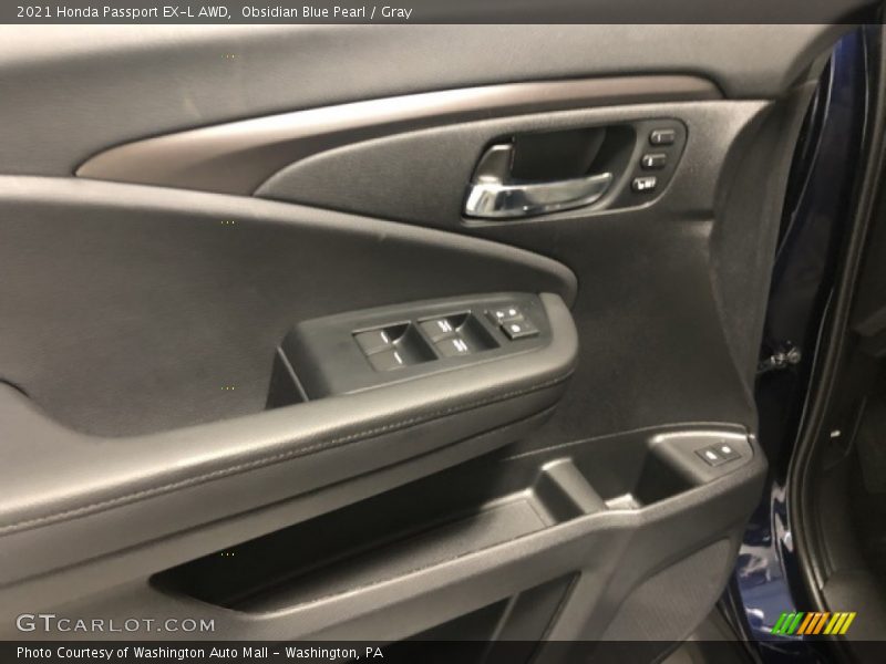 Obsidian Blue Pearl / Gray 2021 Honda Passport EX-L AWD