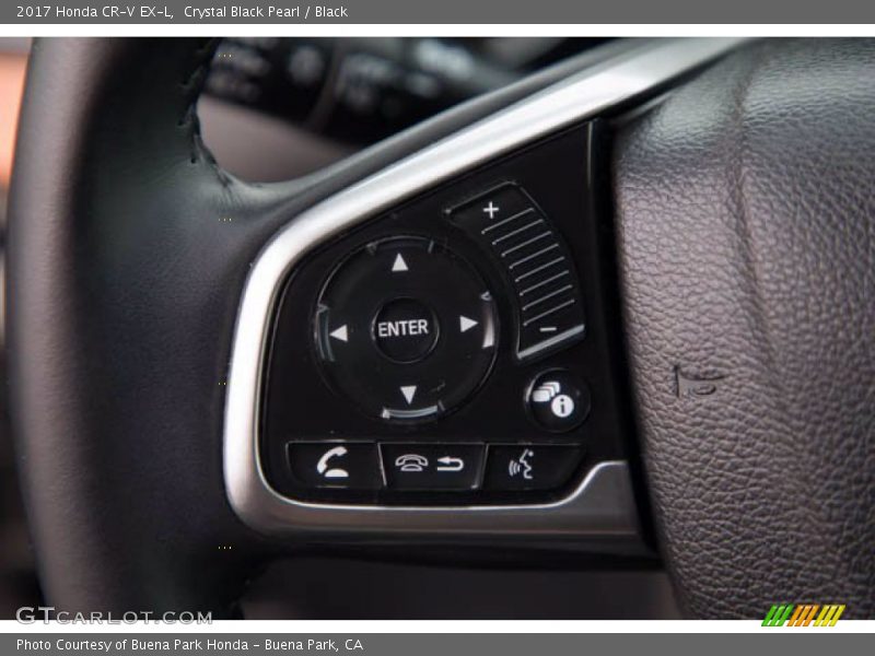 Crystal Black Pearl / Black 2017 Honda CR-V EX-L