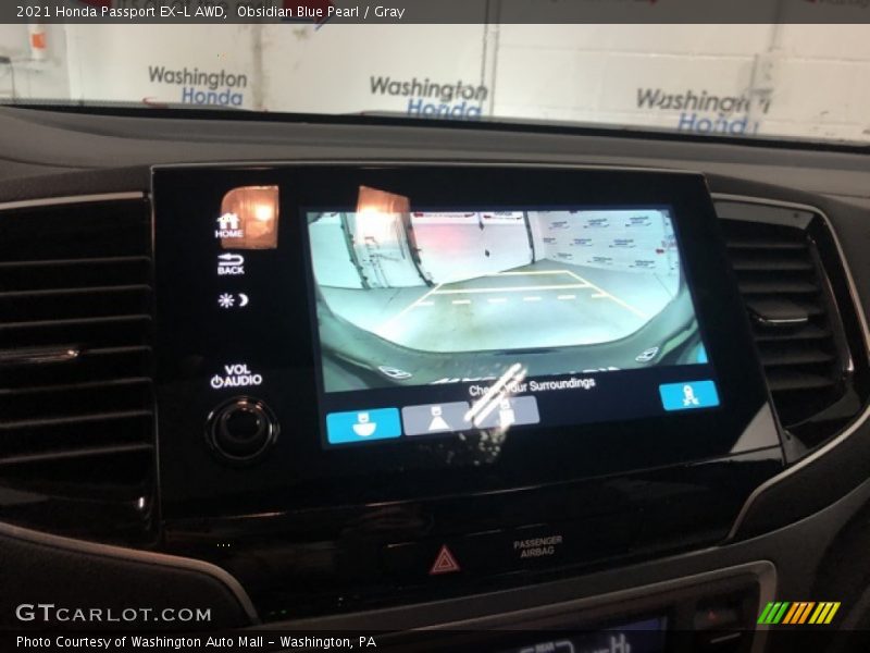 Obsidian Blue Pearl / Gray 2021 Honda Passport EX-L AWD
