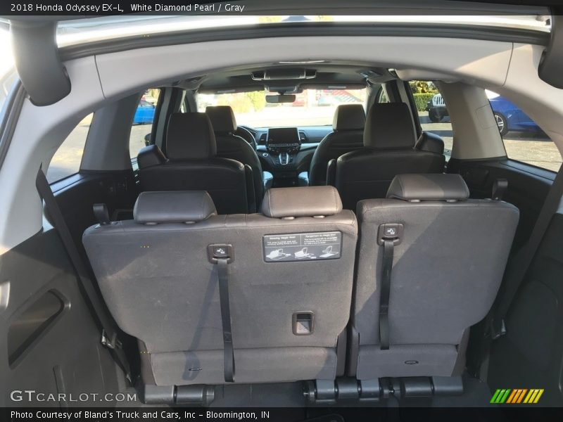 White Diamond Pearl / Gray 2018 Honda Odyssey EX-L