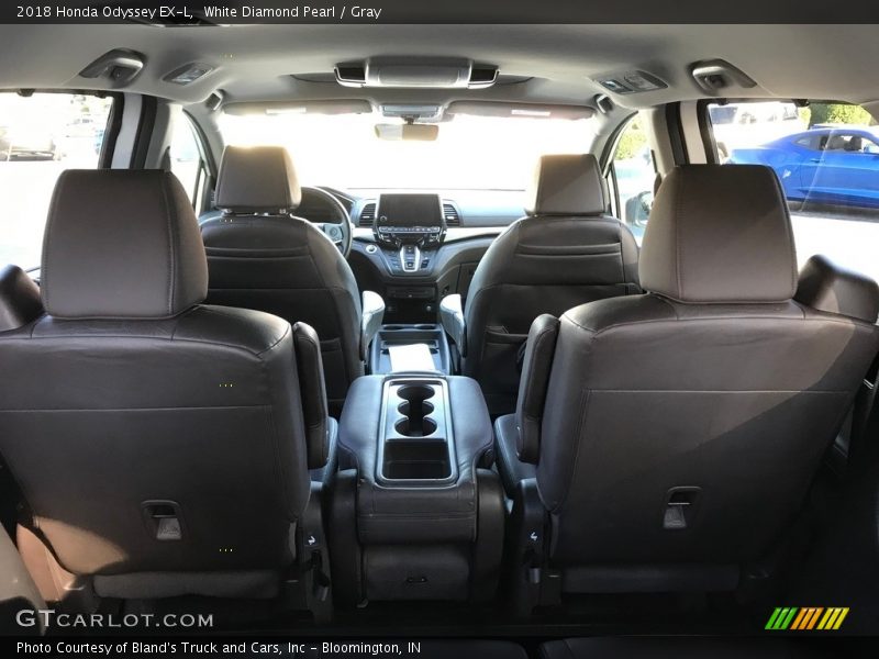 White Diamond Pearl / Gray 2018 Honda Odyssey EX-L