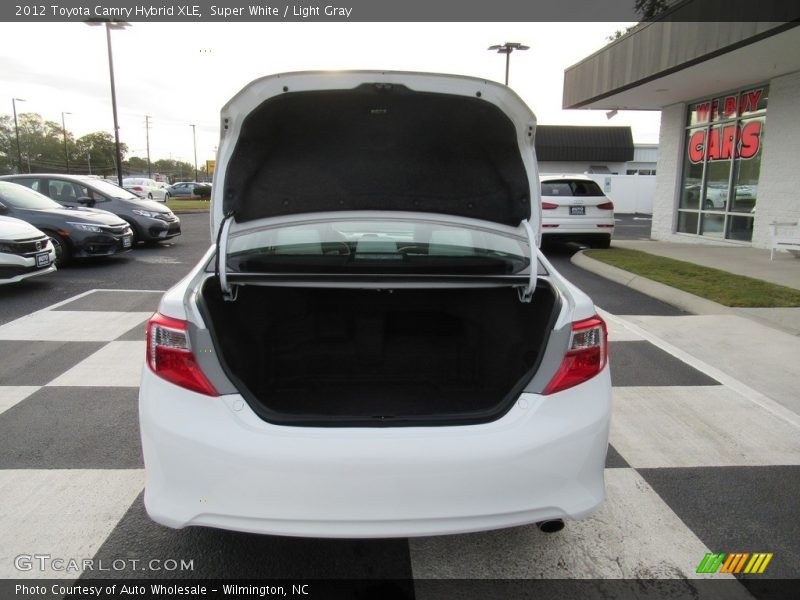 Super White / Light Gray 2012 Toyota Camry Hybrid XLE