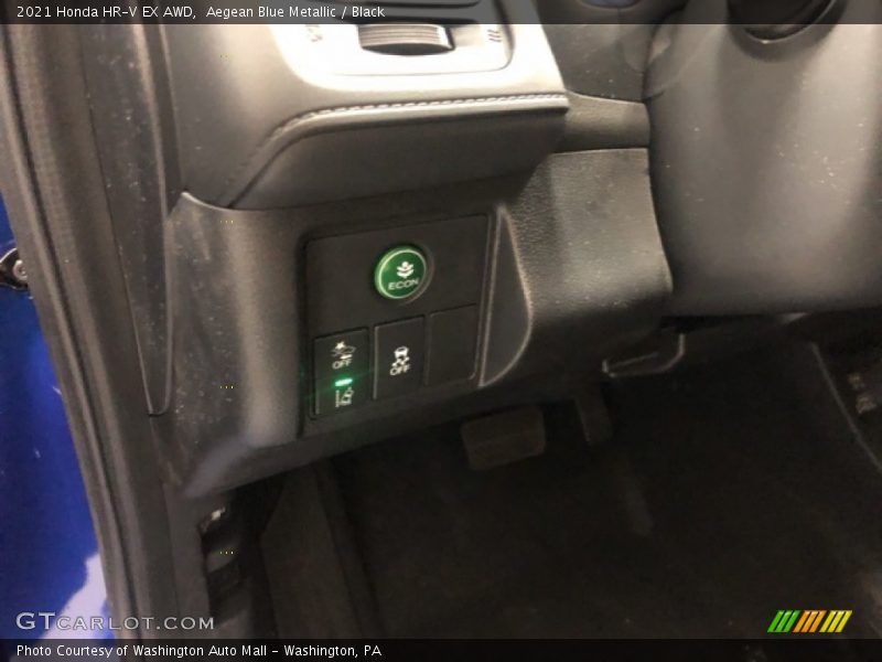 Aegean Blue Metallic / Black 2021 Honda HR-V EX AWD
