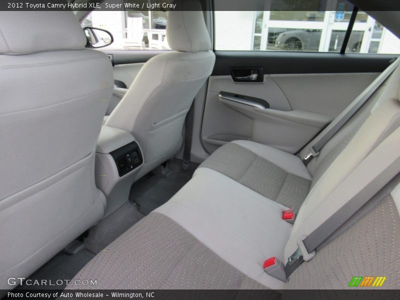 Super White / Light Gray 2012 Toyota Camry Hybrid XLE