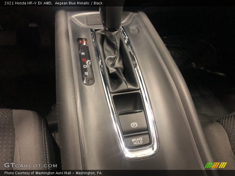 Aegean Blue Metallic / Black 2021 Honda HR-V EX AWD