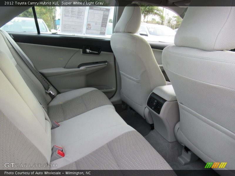 Super White / Light Gray 2012 Toyota Camry Hybrid XLE