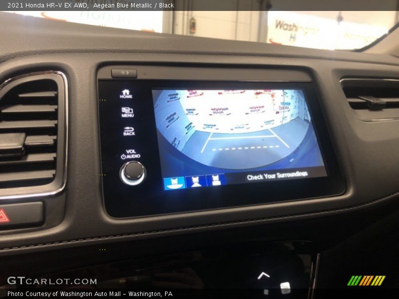 Aegean Blue Metallic / Black 2021 Honda HR-V EX AWD