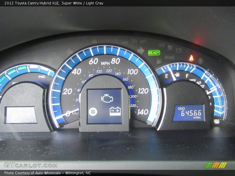 Super White / Light Gray 2012 Toyota Camry Hybrid XLE