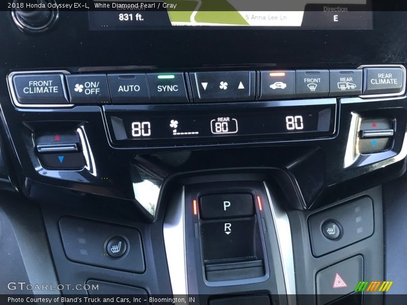 White Diamond Pearl / Gray 2018 Honda Odyssey EX-L