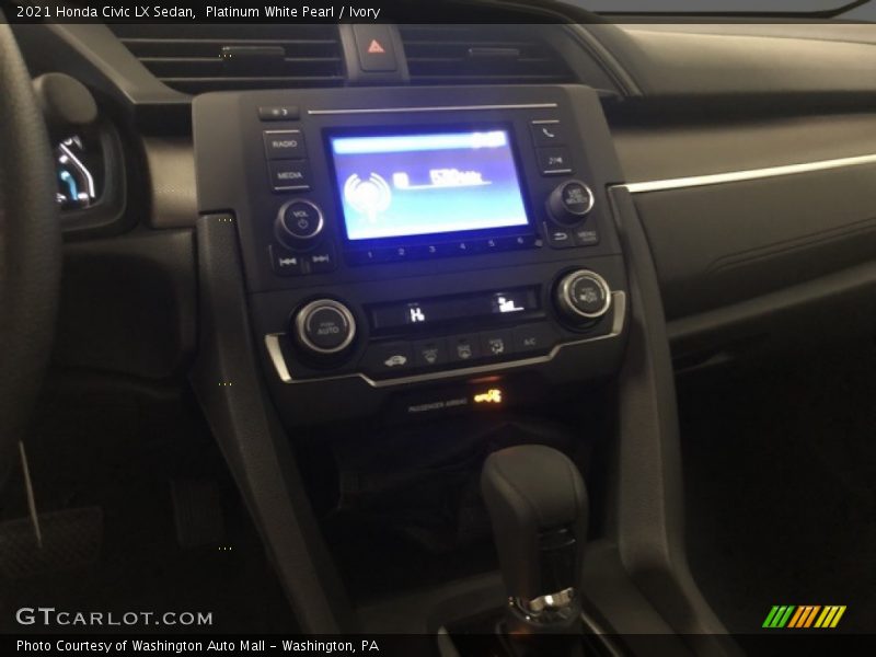 Platinum White Pearl / Ivory 2021 Honda Civic LX Sedan