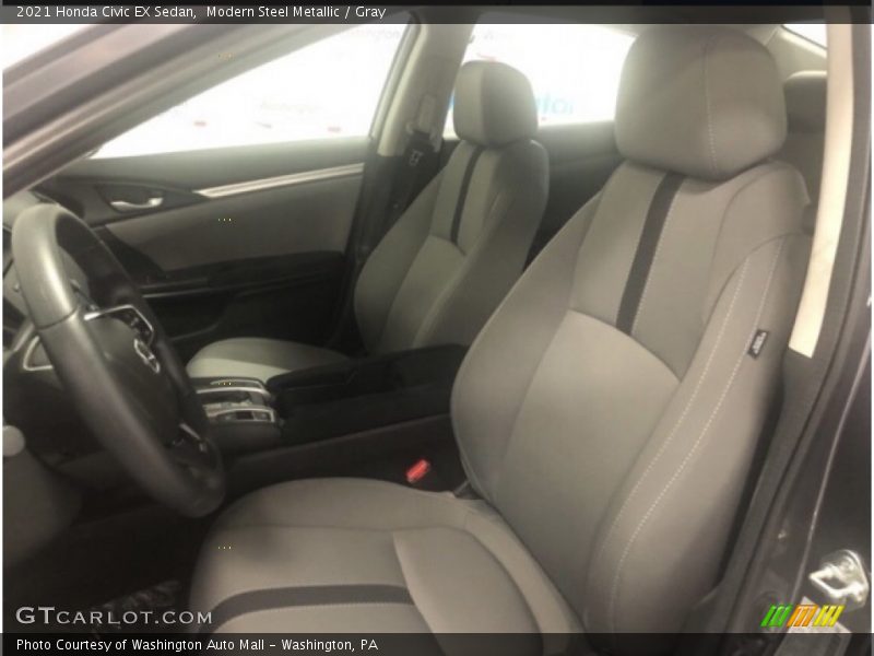 Modern Steel Metallic / Gray 2021 Honda Civic EX Sedan