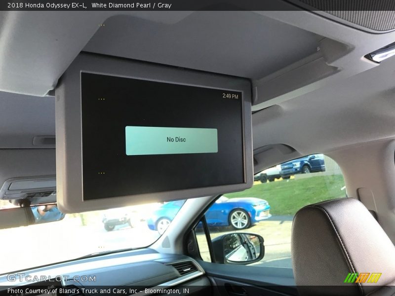White Diamond Pearl / Gray 2018 Honda Odyssey EX-L