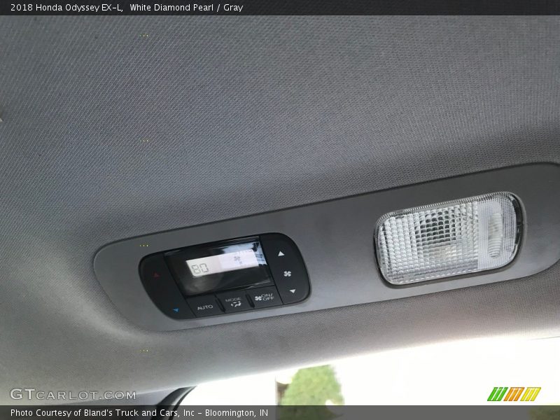 White Diamond Pearl / Gray 2018 Honda Odyssey EX-L