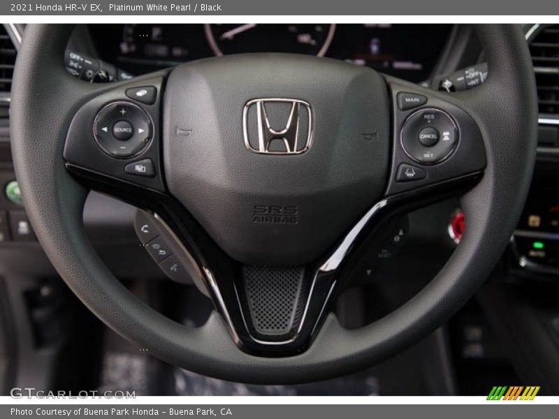 Platinum White Pearl / Black 2021 Honda HR-V EX