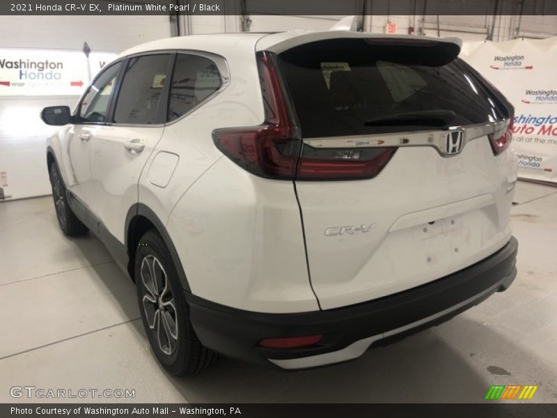 Platinum White Pearl / Black 2021 Honda CR-V EX