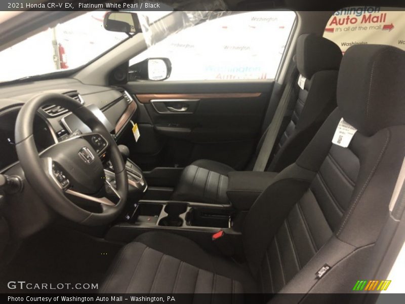 Platinum White Pearl / Black 2021 Honda CR-V EX