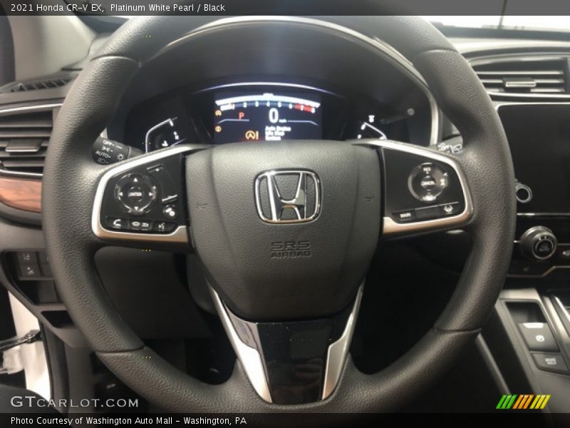 Platinum White Pearl / Black 2021 Honda CR-V EX