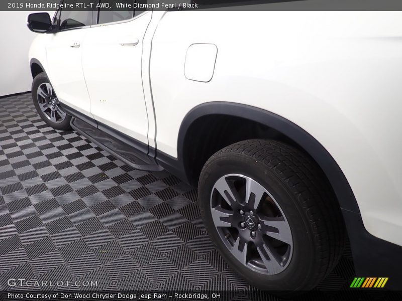 White Diamond Pearl / Black 2019 Honda Ridgeline RTL-T AWD