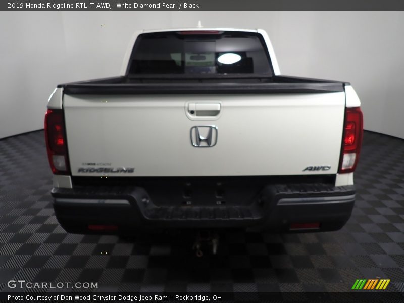 White Diamond Pearl / Black 2019 Honda Ridgeline RTL-T AWD