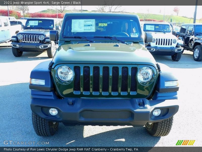 Sarge Green / Black 2021 Jeep Wrangler Sport 4x4