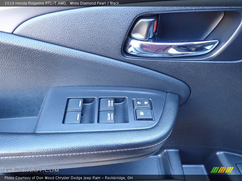 White Diamond Pearl / Black 2019 Honda Ridgeline RTL-T AWD