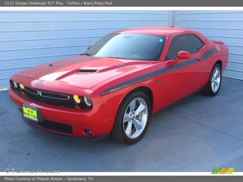 TorRed / Black/Ruby Red 2015 Dodge Challenger R/T Plus